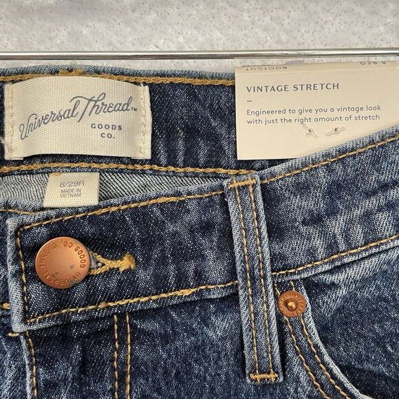 Universal Thread Vintage Stretch Bootcut Jeans Women's 8/29 Medium Wash NEW - Picture 7 of 11